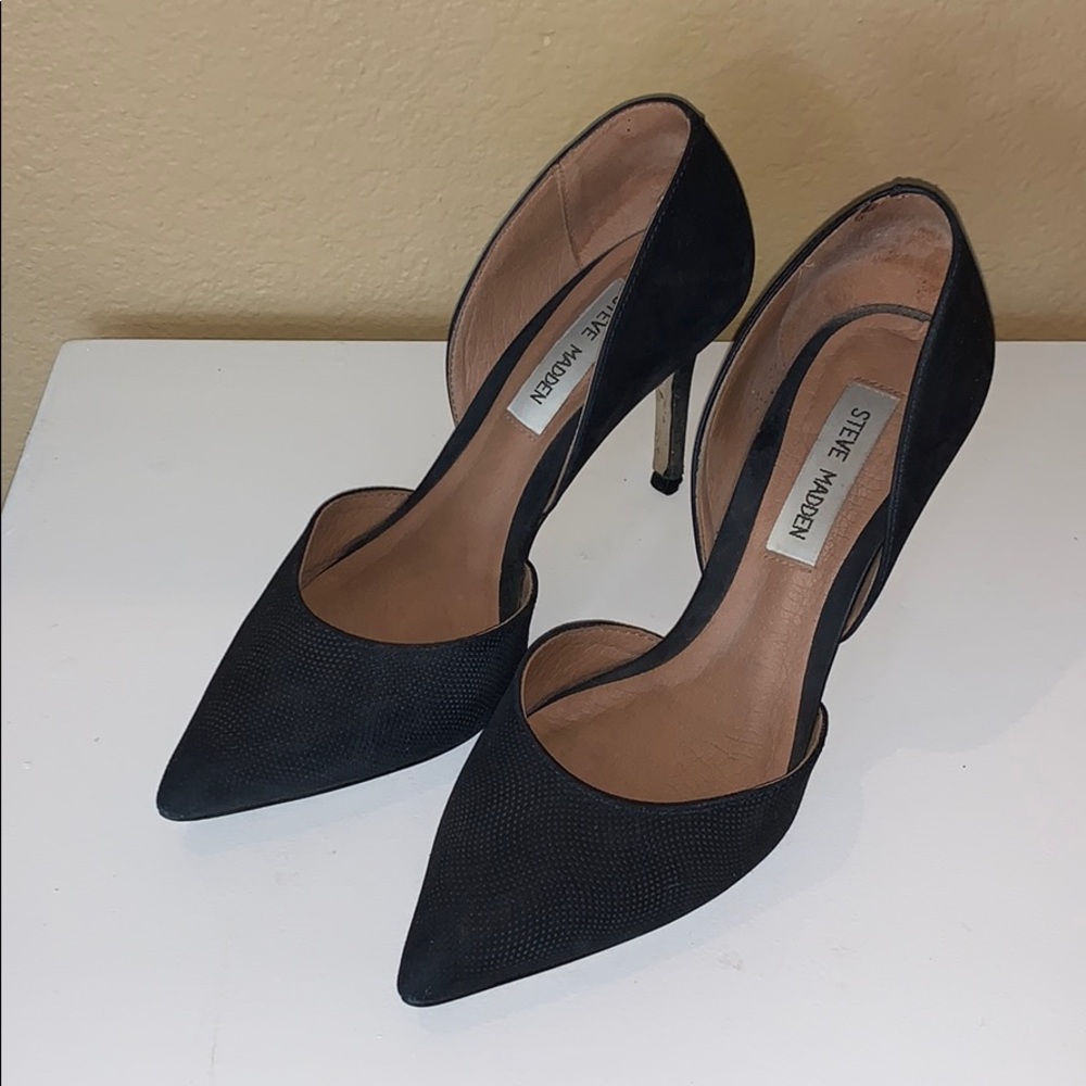 Steve Madden Black Heels Size 7.5 M